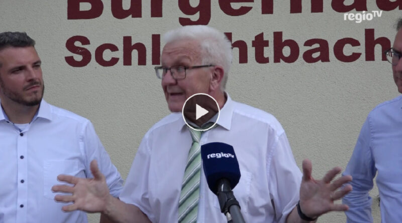 RegioTV "Kretschmann besucht Flutgebiet"